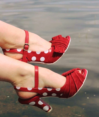 Red Polka Shoe