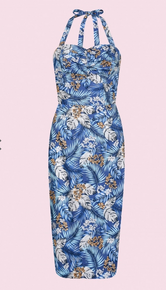 Tiki Halter Pencil Blue