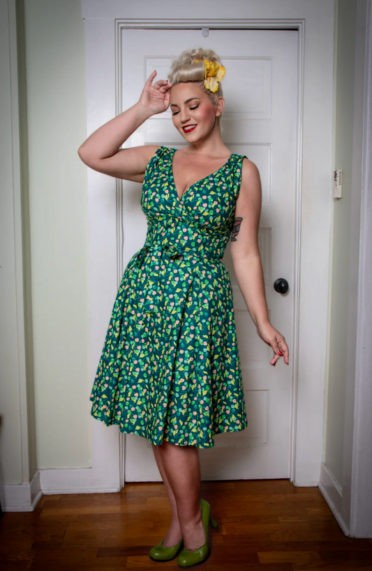 Dress Cherry Green HH
