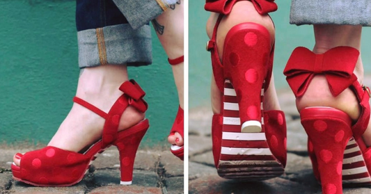 Angie Red/ Red Polka (bow)