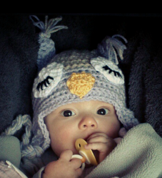 Muts/Hat babies Lavender Owl