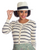 Beige Striped Cardigan