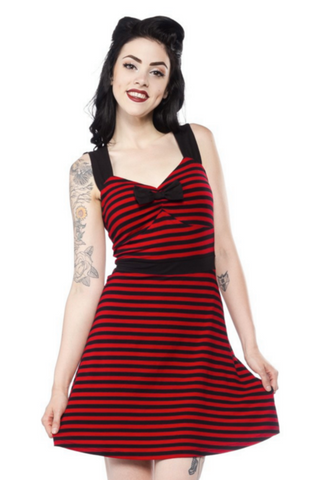 Sweetheart blk/red Striped