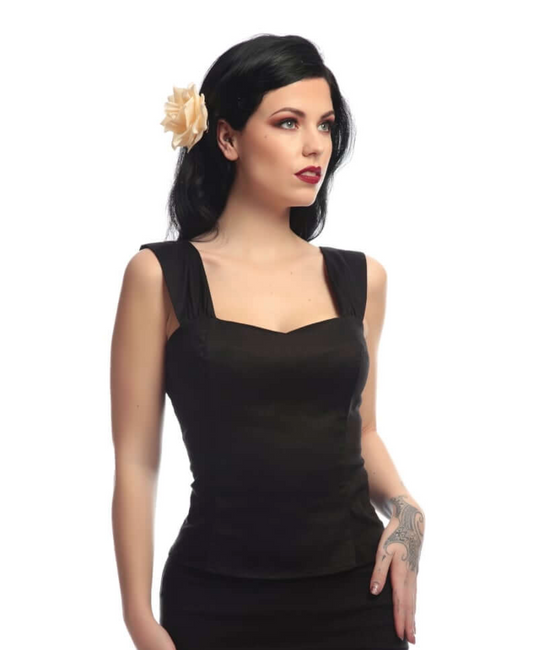 Jill Plain Top Black