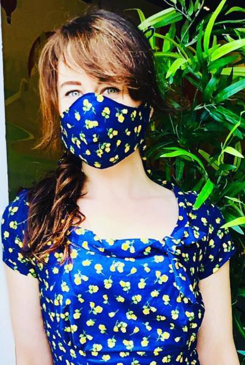 Mondmasker Yellow Flower